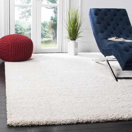 Safavieh 11 X 16 Ft. Milan Shag Power Loomed 16 X 30 Large Rectangle Area Rug, Ivory SG180-1212-1116